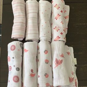 8 Aden and Anais swaddle blankets